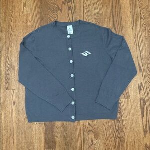 Disney Cruise Line Women’s Gray Cardigan Sweater Button Up Size Large